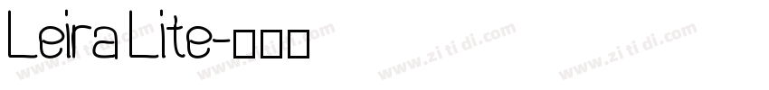 Leira Lite字体转换